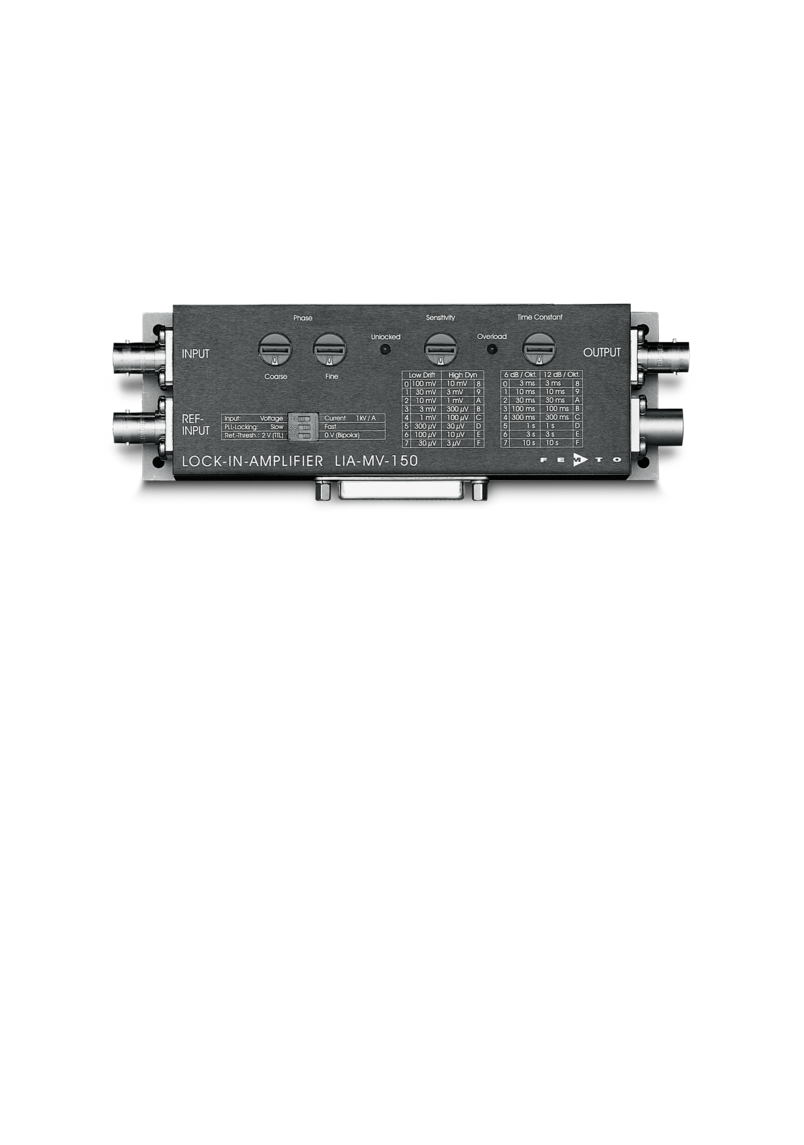 Lock-in amplifier LIA-MV-150 Lock-in amplifier LIA-MV-150
